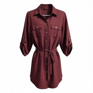 Emma & Michele Burgandy Size Large  Dress